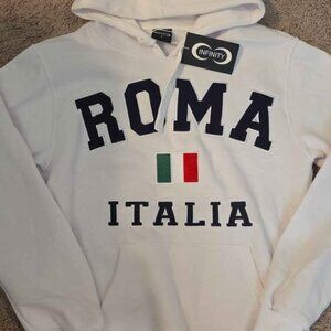 Roma Italy Hoodie Sweatshirt Size small